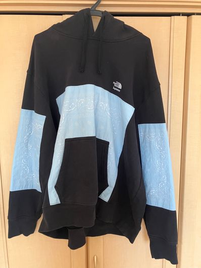 Supreme x The North Face Bandana Hooded Sweatshirt "Black"
