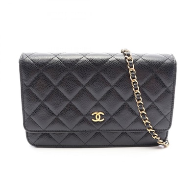 シャネル CHANEL マトラッセ ショルダーバッグ バッグ キャビアスキン(グレインドカーフ) レディース ブラック系 【中古】