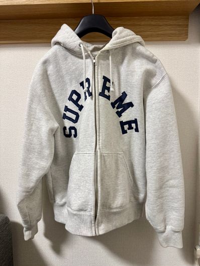 Supreme x Champion Zip Up Hooded Sweatshirt "Ash Grey"