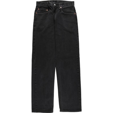 古着 00年代 リーバイス Levi's 505 REGULAR FIT STRAIGHT LEG ブラックデニム テーパードデニムパンツ メンズw31相当/eaa663667