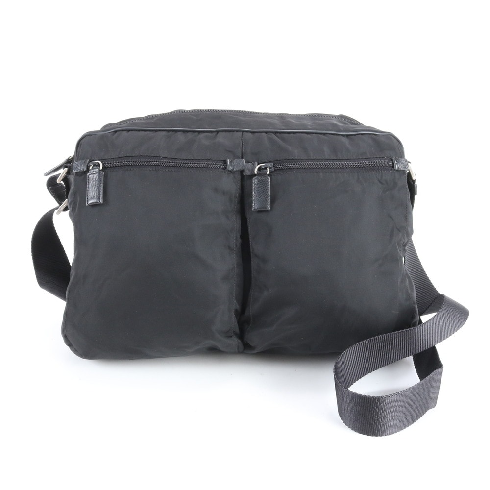 ■美品 プラダ テスート ナイロントライアングルロゴショルダーバッグ