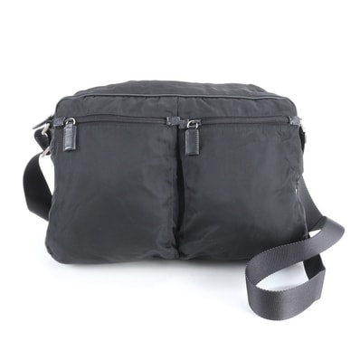 ■美品 プラダ テスート ナイロントライアングルロゴショルダーバッグ