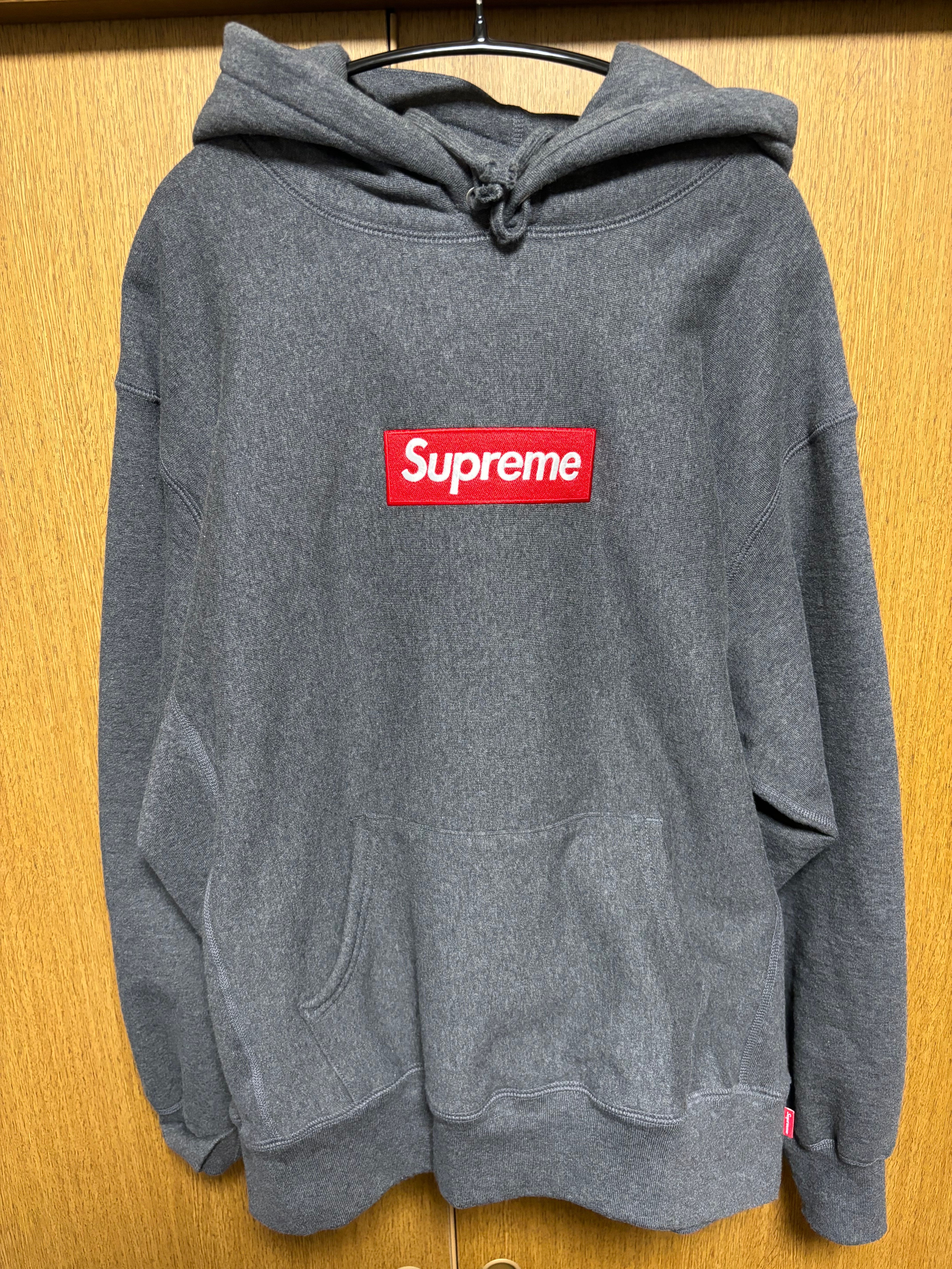 Supreme Box Logo Hooded Sweatshirt "Charcoal" (21FW)