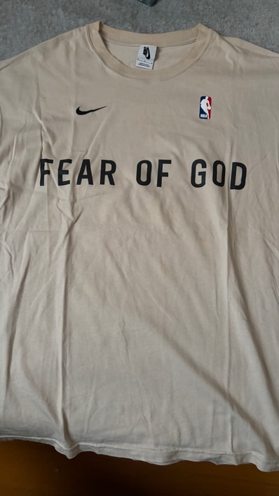 FEAR OF GOD / Nike Warm Up T-Shirt "Oatmeal"