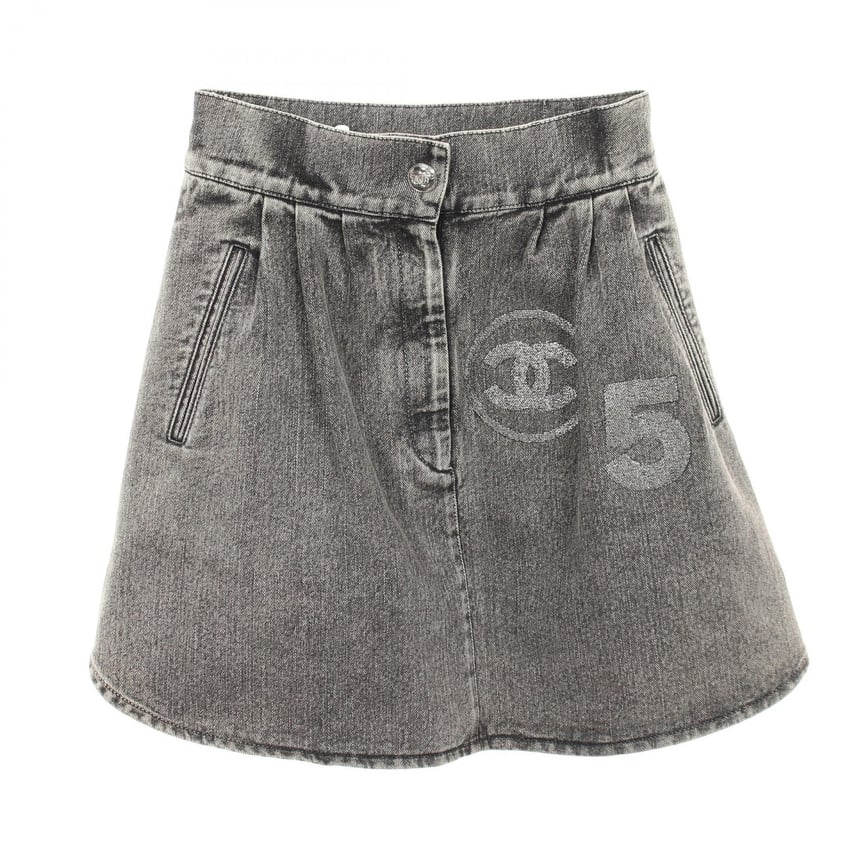 C (やや傷や汚れあり)】シャネル CHANEL ココマーク No.5 スカート C (やや傷や汚れあり)】シャネル CHANEL ココマーク No.5 スカート