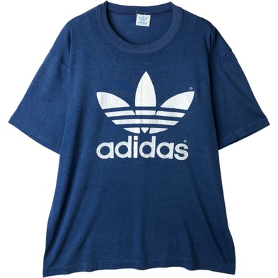 古着 80年代 アディダス adidas トレフォイルロゴ ロゴプリントTシャツ メンズXL相当 ヴィンテージ/eaa618025