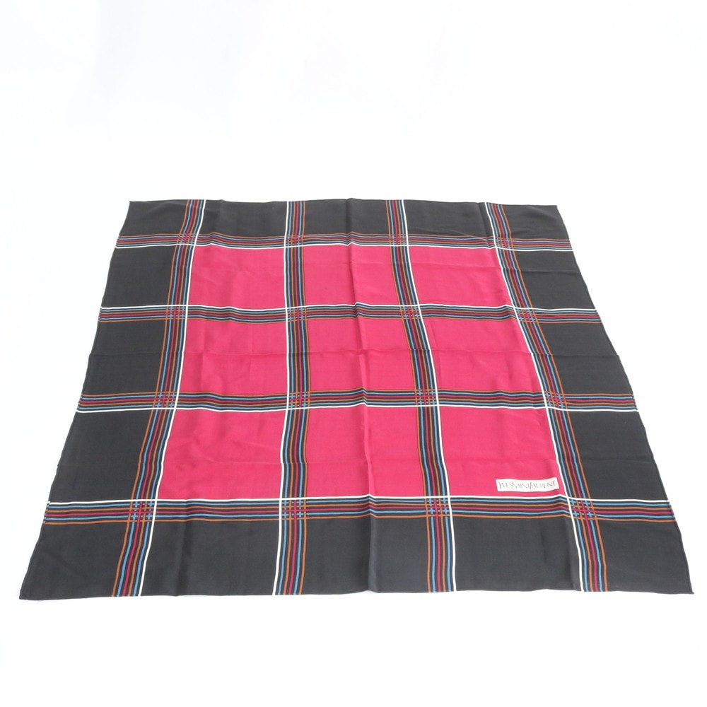 イヴ サンローラン シルク 100%スカーフ