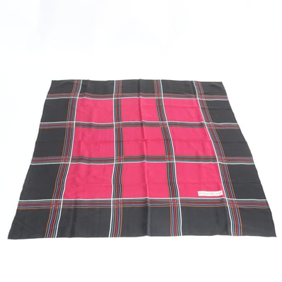 イヴ サンローラン シルク 100%スカーフ