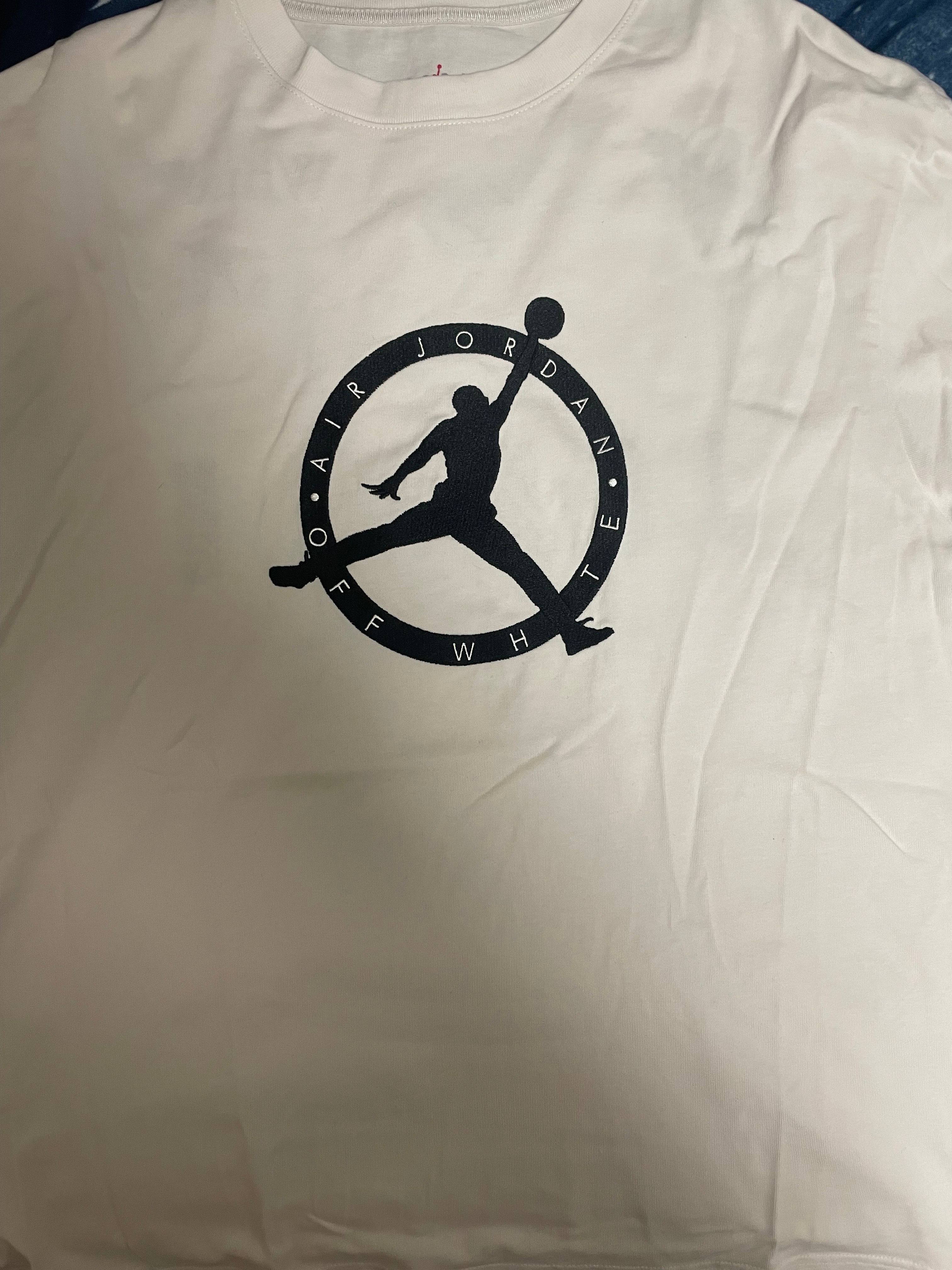 Air Jordan Off-WhiteTM️ Short Sleeve T-shrit "Gray"
