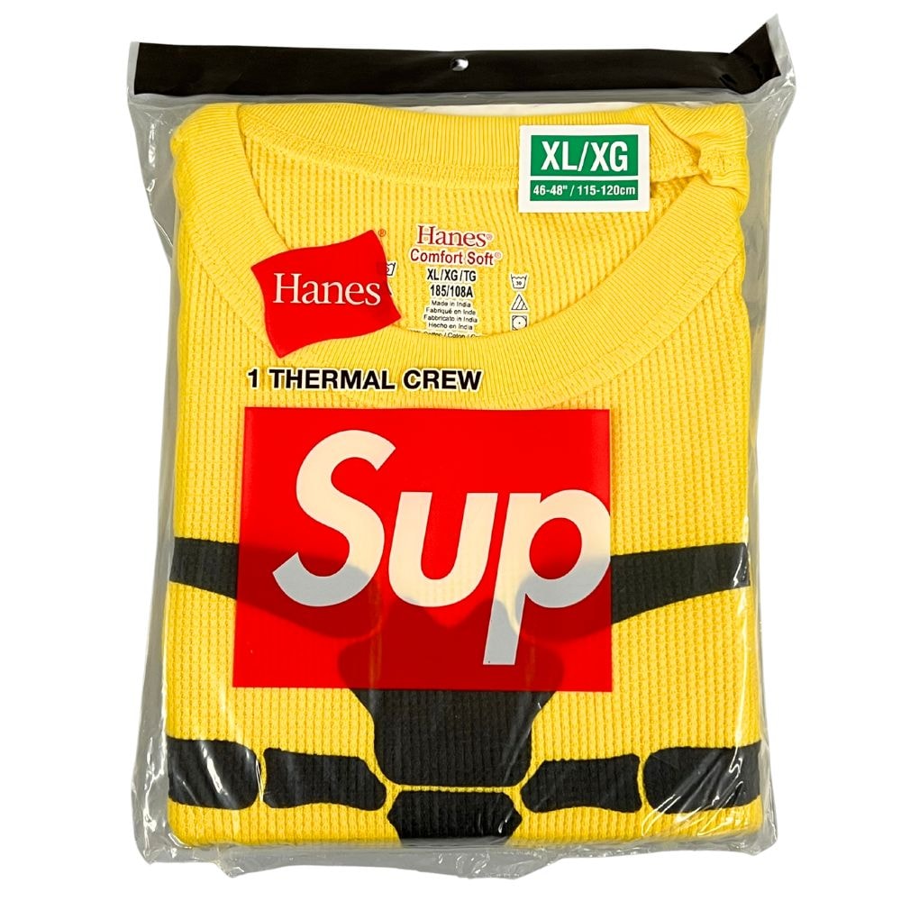 SUPREME シュプリーム Hanes Bones Thermal Crew (1 Pack) サーマル ロングＴシャツ 45094