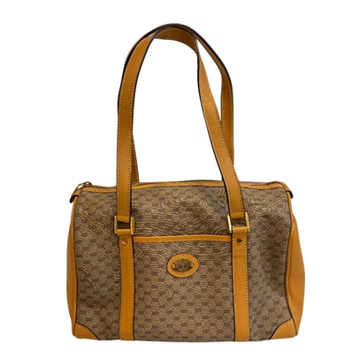 グッチ GUCCI ボストンバッグ マイクロGG オールドグッチ ヴィンテージ ハンドバッグ 1468 ブラウン