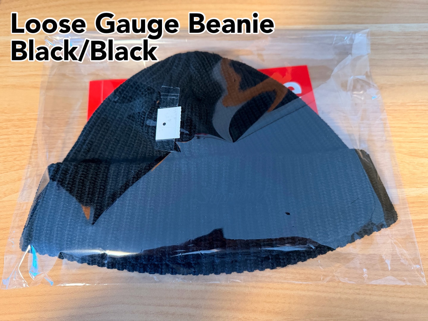 Supreme Loose Gauge Beanie 2 "Black" (21FW)