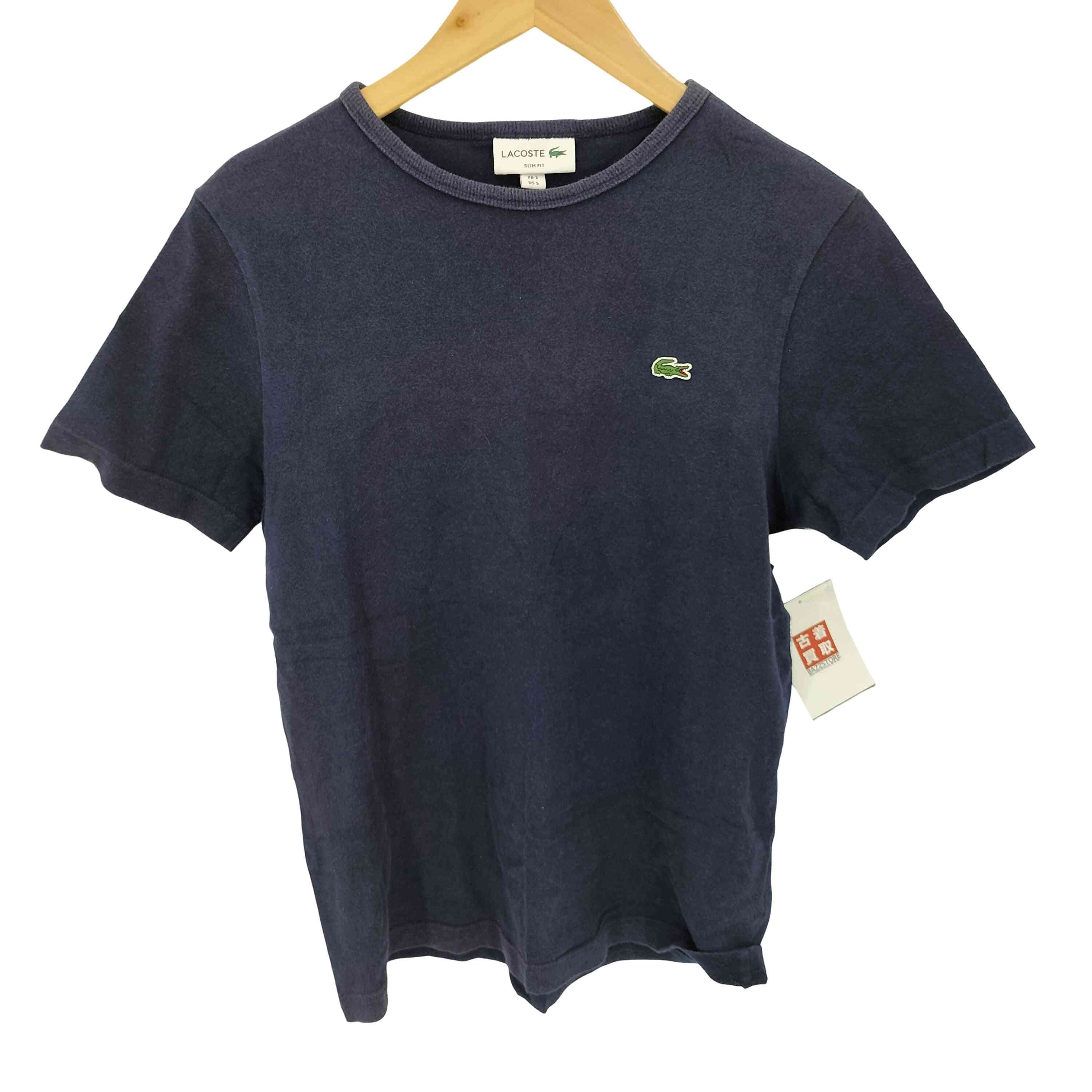 SLIM FIT ロゴ刺繍 S/S クルーネックTシャツ【1142947967394】