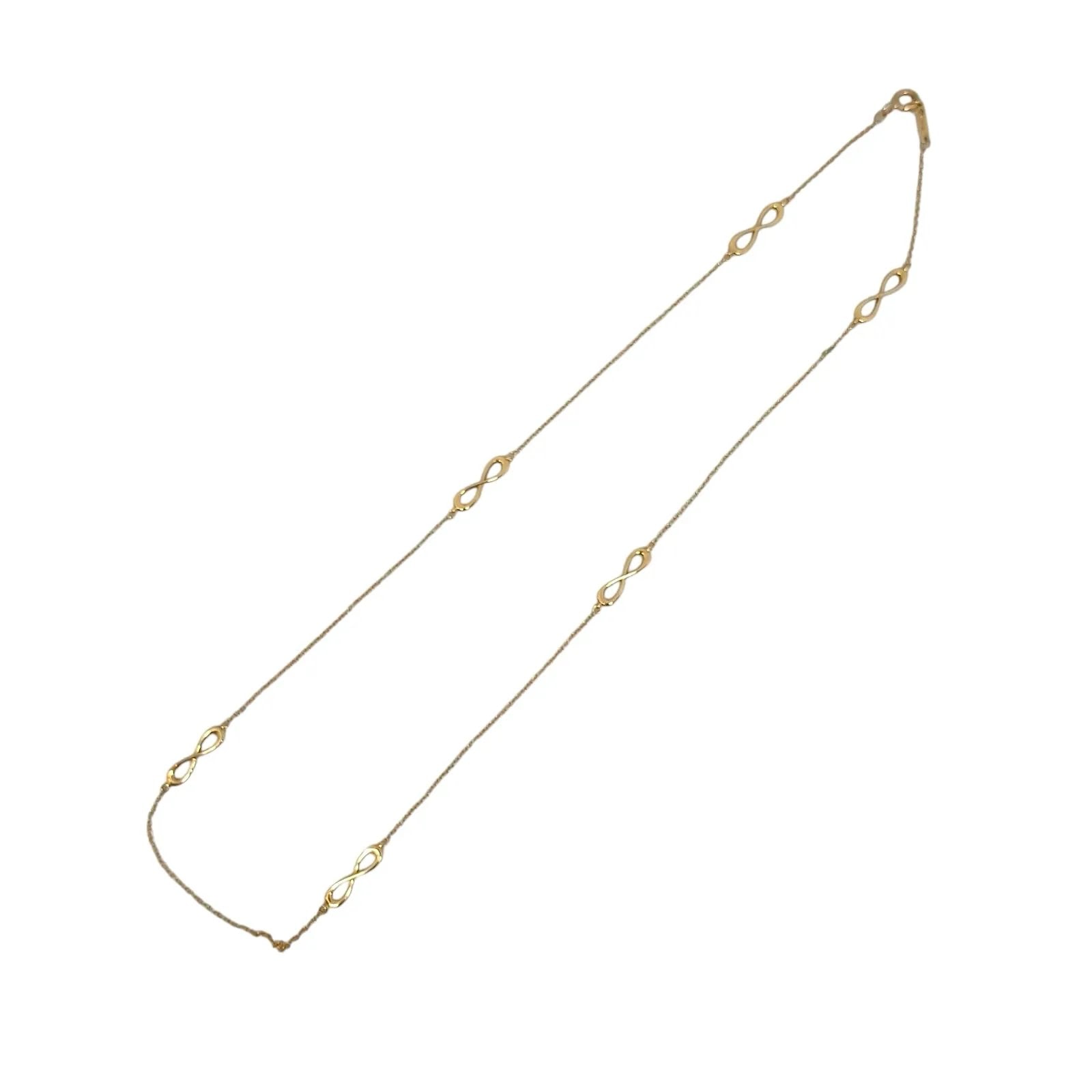 TIFFANY&Co. ティファニー インフィニティ エンドレス ネックレス K18イエローゴールド 750刻印 レディース【中古】
