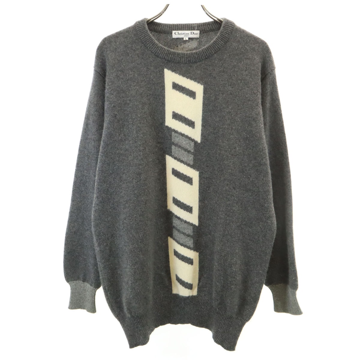 Christian Dior SPORTS クリスチャンディオールスポーツ 90s オールド 長袖 セーター L グレー ニット