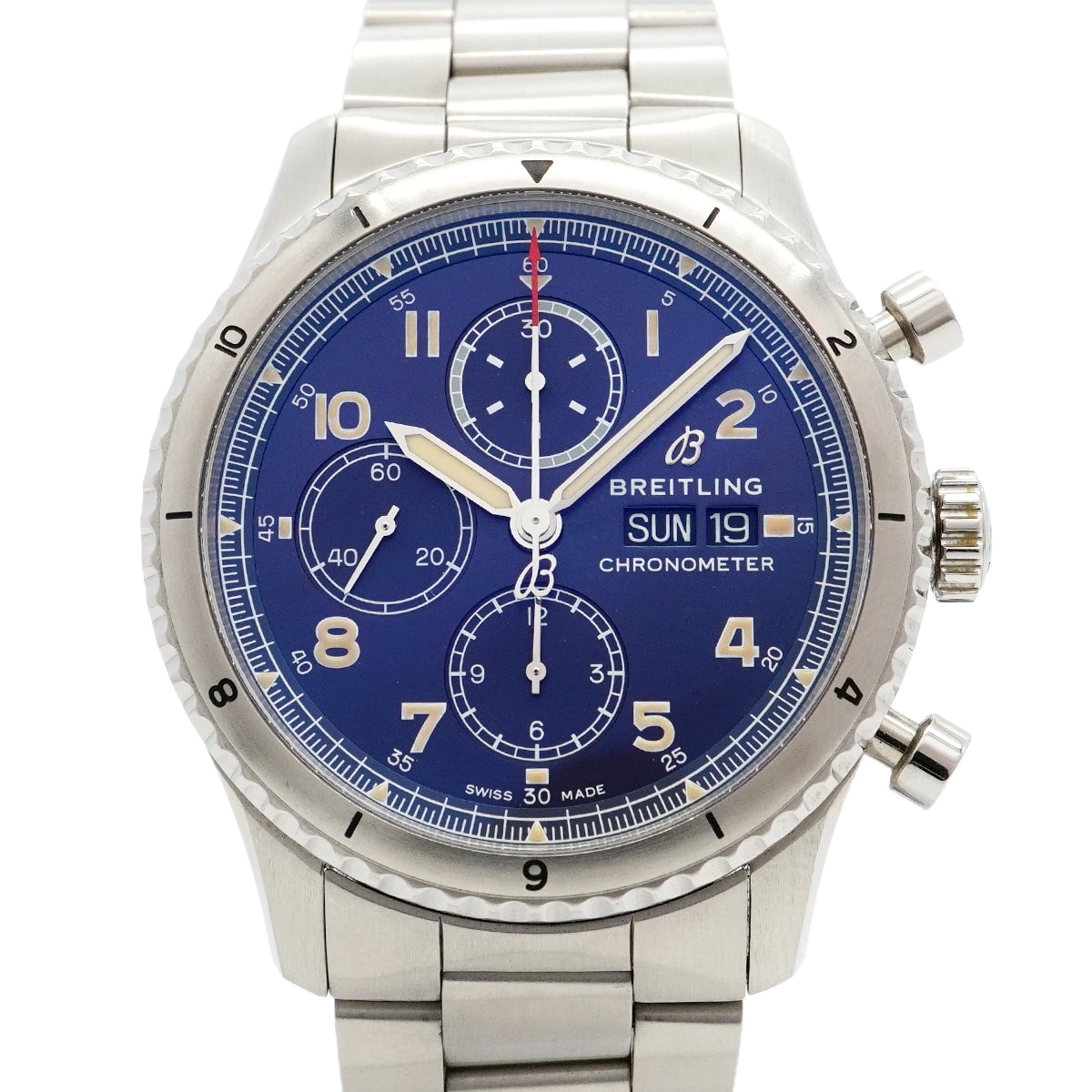 【6wcb0133】ブライトリング アビエーター8 A13316 ネイビー文字盤【中古】腕時計 メンズ