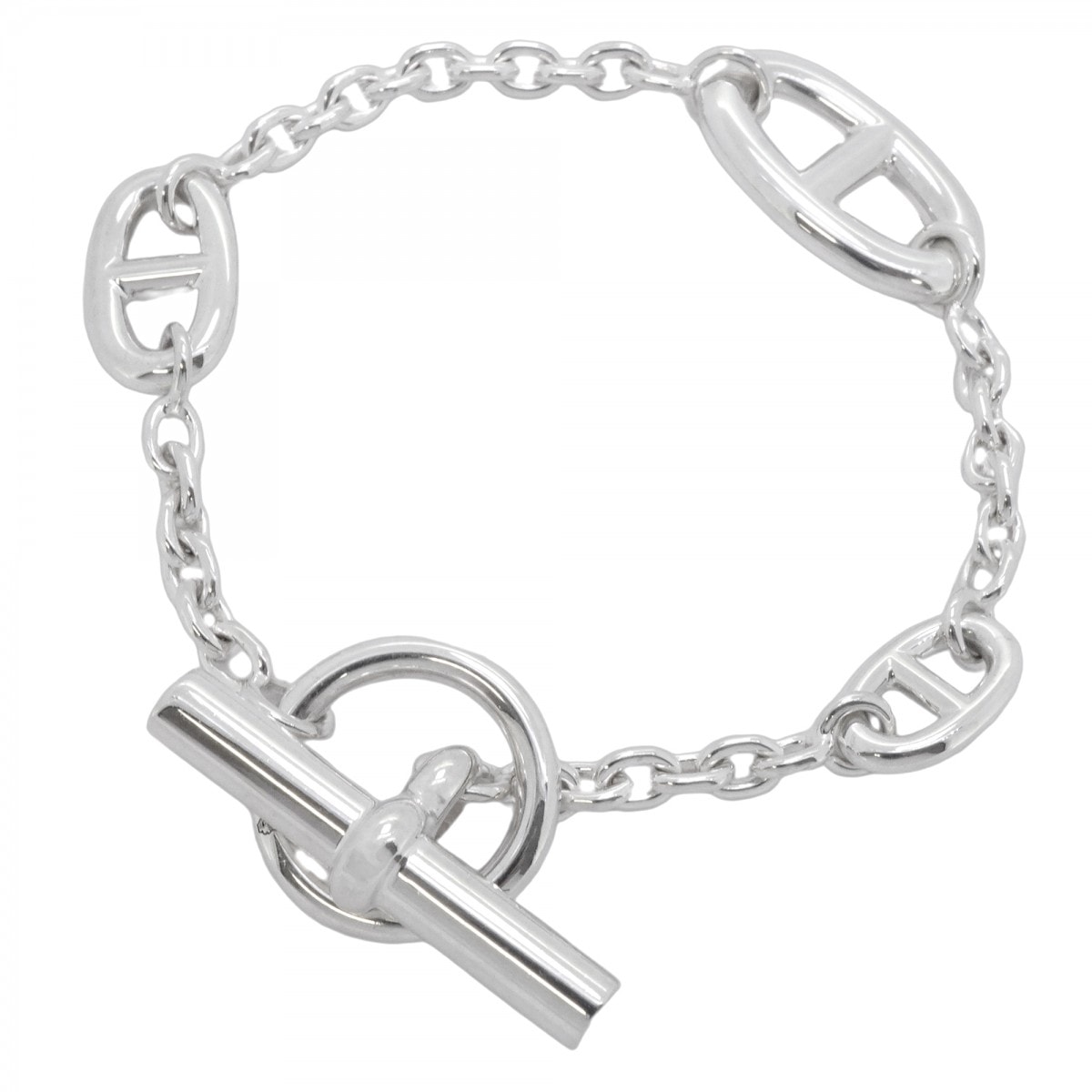 【6jdb0464】エルメス ブレスレット シェーヌダンクル ファランドール シルバー925【中古】メンズ レディース ユニセックス