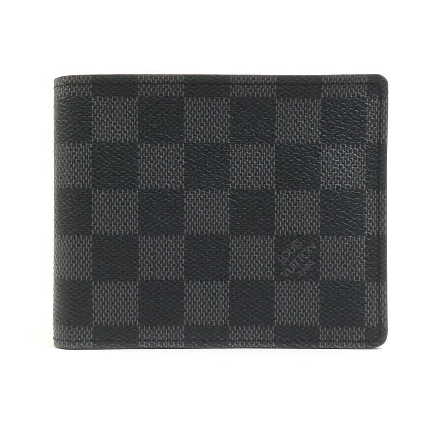 ルイ ヴィトン LOUIS VUITTON 二つ折り財布 ダミエ グラフィット ポルトフォイユ フロリン ダミエグラフィットキャンバス ブラック メンズ N62664【中古】 r10729k