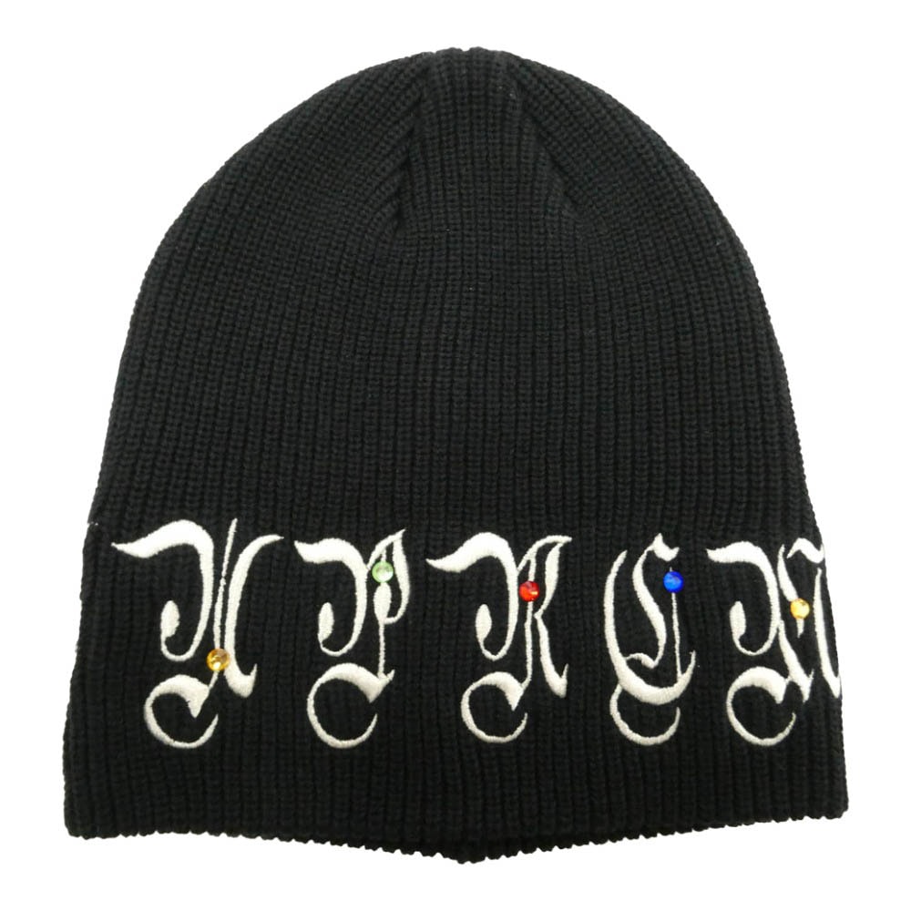 Supreme シュプリーム 25AW x 蒼産業 AOI Gems Beanie ジェムズ ビーニー ニット キャップ 帽子 ブラック系 58cm【美品】【中古】