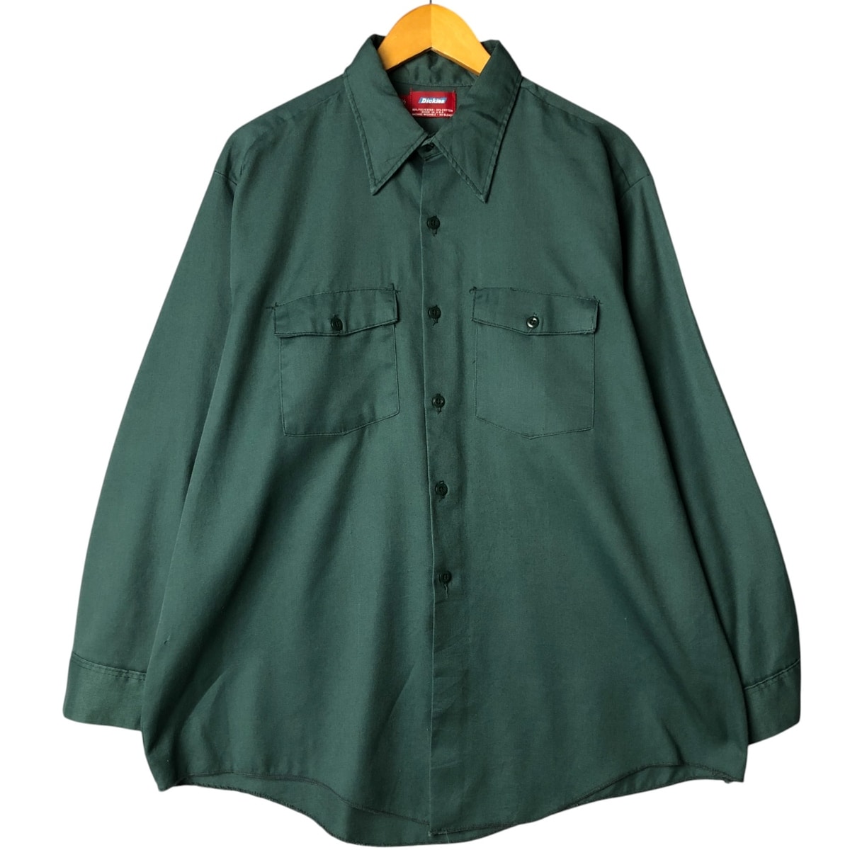 古着 ディッキーズ Dickies 長袖 ワークシャツ USA製 メンズXL相当 ヴィンテージ/eaa577501