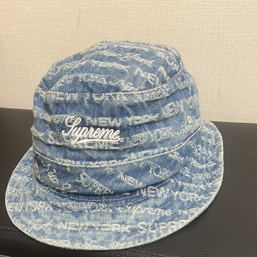 Supreme Multi Type Jacquard Denim Crusher "Blue"