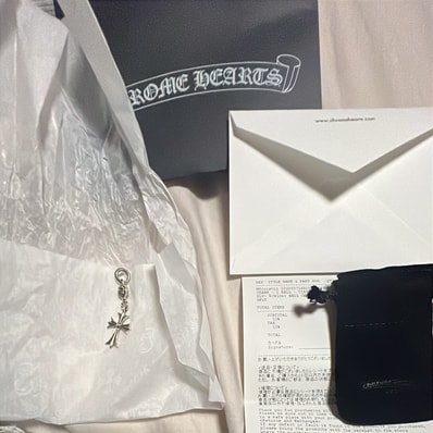 Chrome Hearts 1 Ball Tiny CH Cross Charm "Silver"