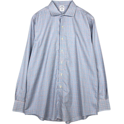 古着 ブルックスブラザーズ Brooks Brothers Est.1818 長袖 コットンチェックシャツ メンズXL相当/eaa673022