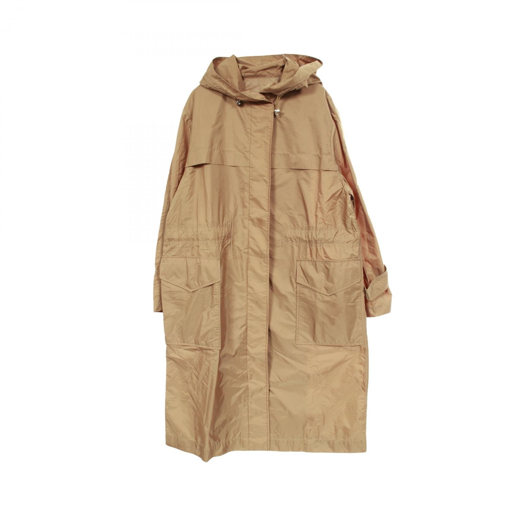 モンクレール MONCLER HIENGU 衣料品 アウター ナイロン レディース ベージュ系 【中古】