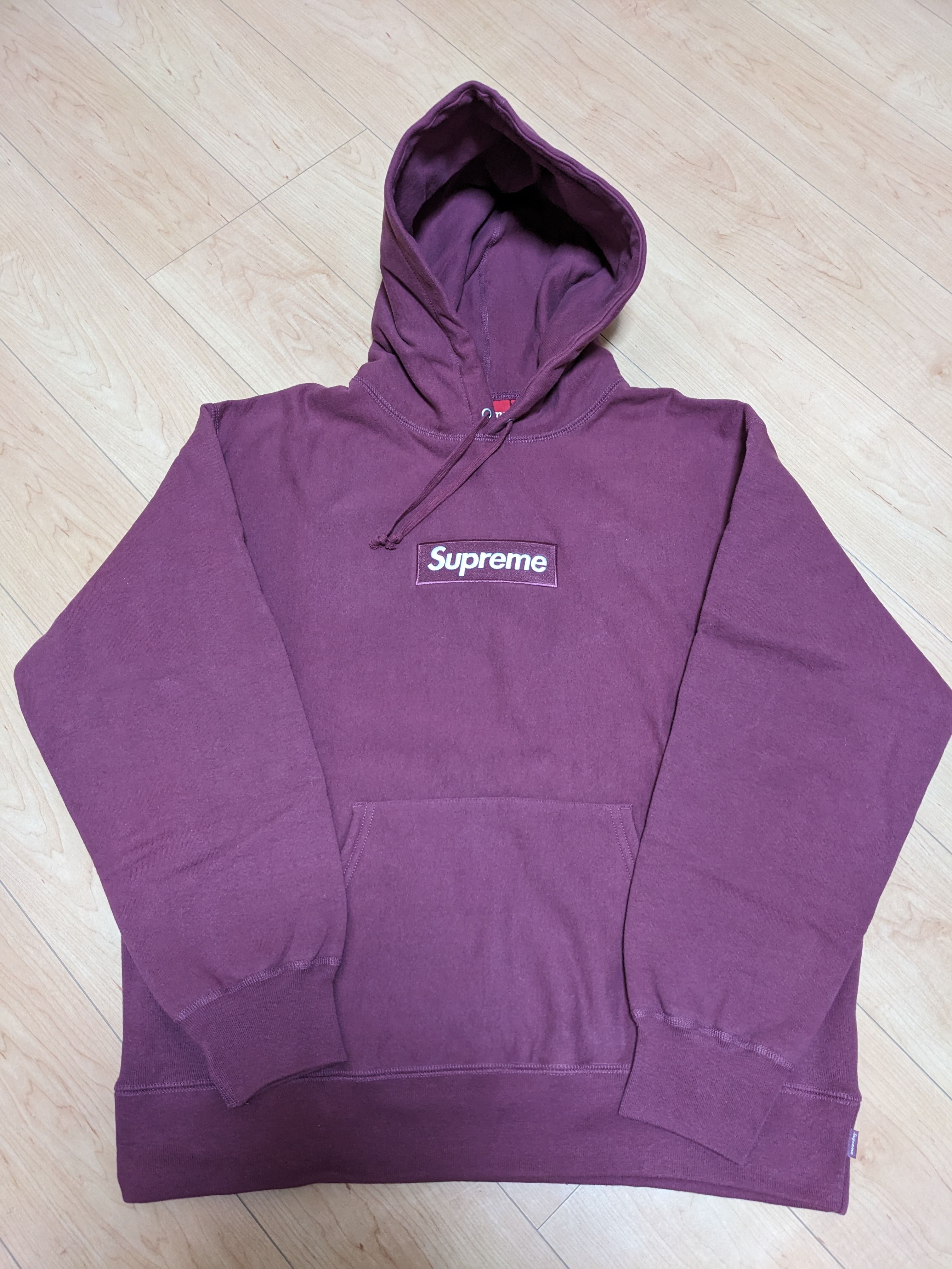 Supreme Box Logo Hooded Sweatshirt "Plum" (21FW)