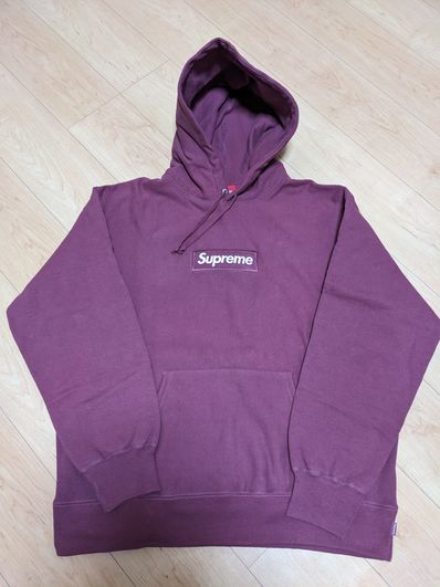 Supreme Box Logo Hooded Sweatshirt "Plum" (21FW)