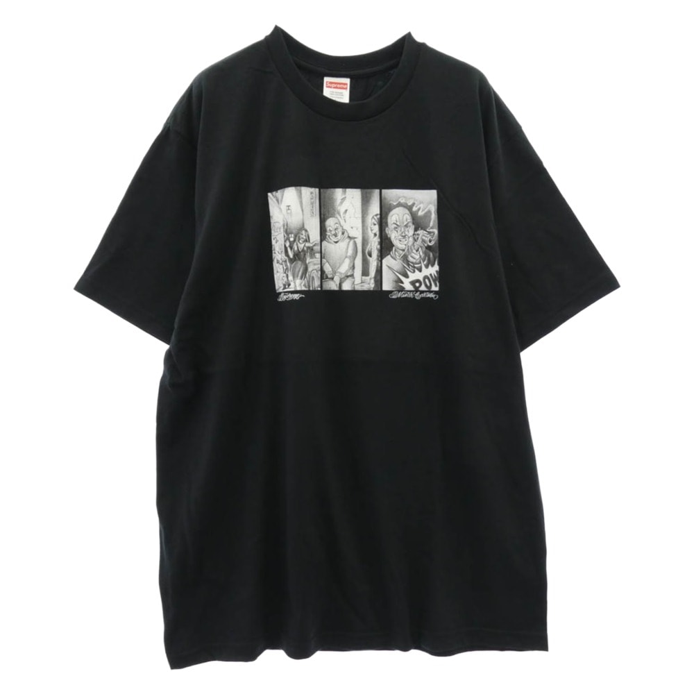 Supreme シュプリーム Tシャツ 24AW Mister Cartoon Pow Tee ミスター カートゥーン パウ 半袖 Tシャツ L チャコール系 L【美品】【中古】