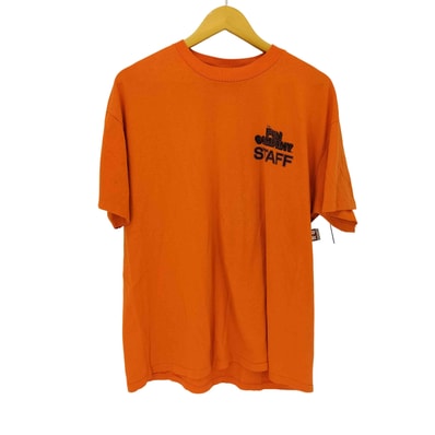 90S FUN COMPANY STAFF プリント クルーネック Tシャツ シングスステッチ【1138001570952】