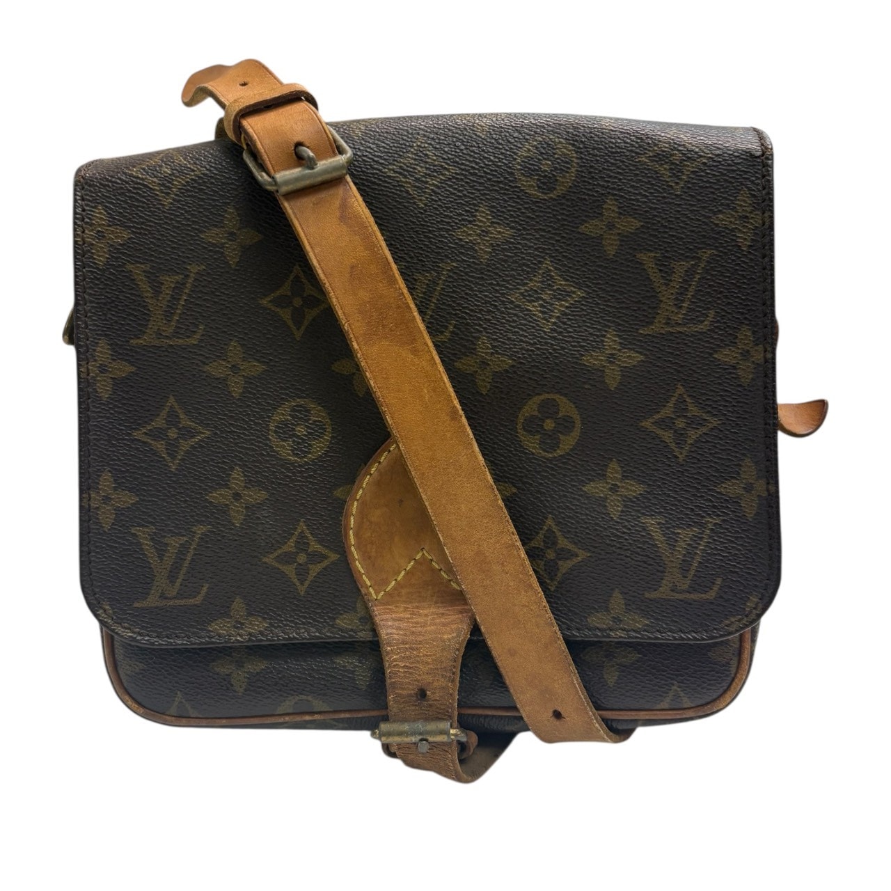 LOUIS VUITTON ルイヴィトン モノグラム カルトシエール ブラウン ゴールド金具 PVC レザー/ ショルダーバッグ S1-00071 【中古】