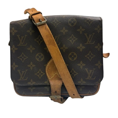 LOUIS VUITTON ルイヴィトン モノグラム カルトシエール ブラウン ゴールド金具 PVC レザー/ ショルダーバッグ S1-00071 【中古】