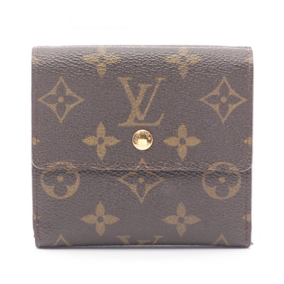 ルイ・ヴィトン LOUIS VUITTON ポルトフォイユ エリーズ モノグラムフルリ ヴィオレ Wホック財布 財布 PVCコーティングキャンバス モノグラム レディース ブラウン系 / ホワイト系 / ブルー系 M60236 【中古】