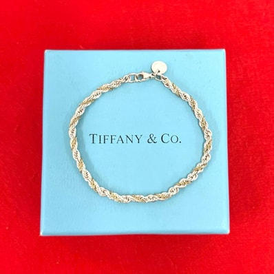 TIFFANY&Co. ティファニー ツイストロープ ブレスレット シルバー925 K18イエローゴールド ブレスレット シルバー
00689