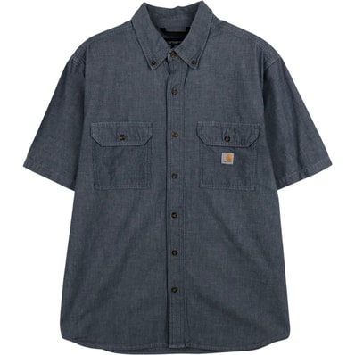 古着 カーハート Carhartt Loose Fit 半袖 ワークシャツ ボックスシャツ メンズL相当/eaa477517