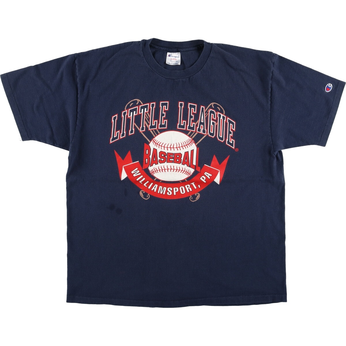 古着 90年代 チャンピオン Champion LITTLE LEAGUE リトルリーグ スポーツTシャツ USA製 メンズXL相当 ヴィンテージ/eaa520425