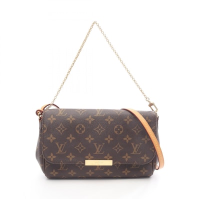 ルイ・ヴィトン LOUIS VUITTON フェイボリットMM モノグラム 2WAY ハンドバッグ バッグ PVCコーティングキャンバス レザー モノグラム レディース ブラウン系 M40718 【中古】