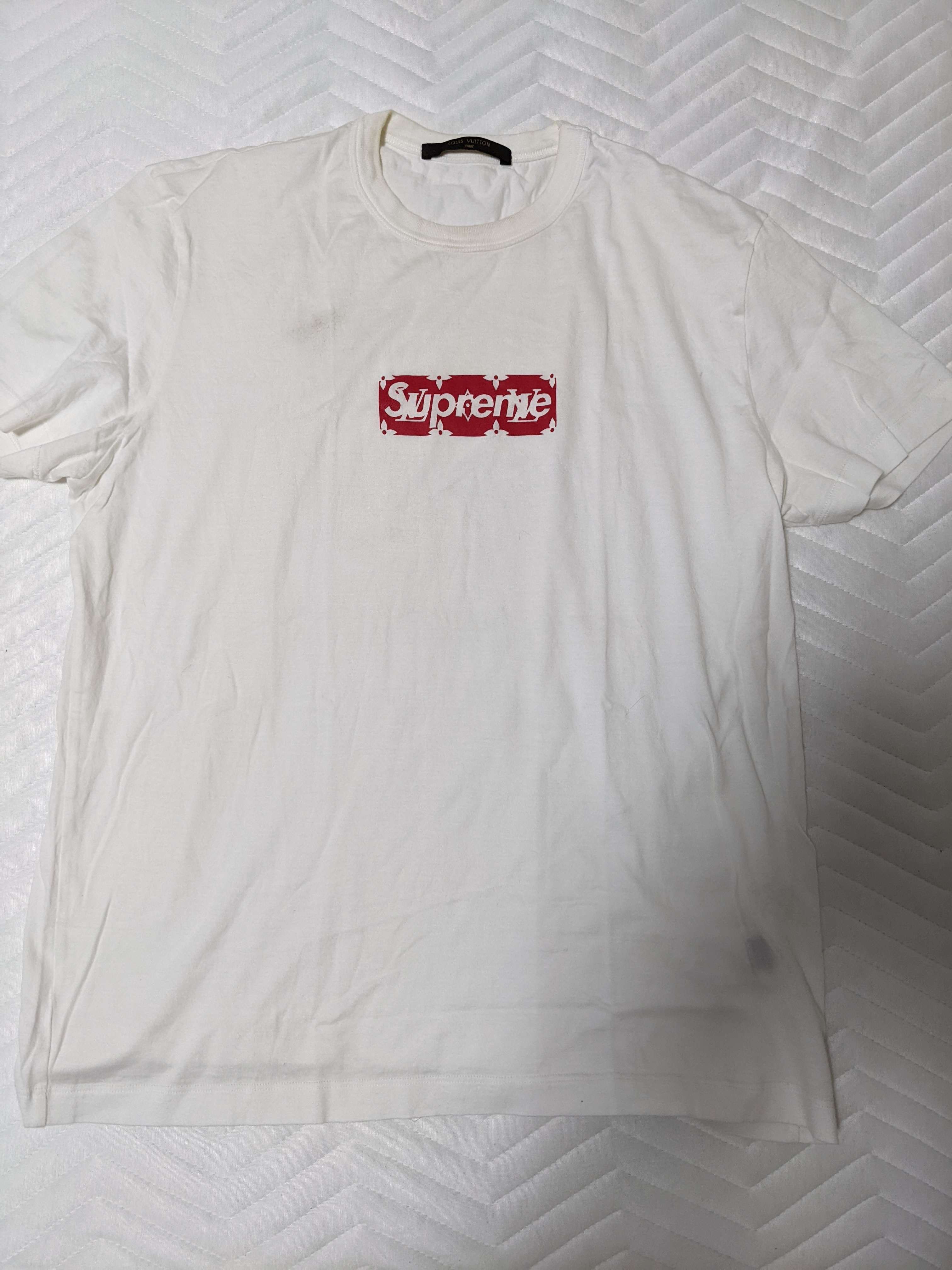 Supreme / Louis Vuitton Box Logo Tee "Red"