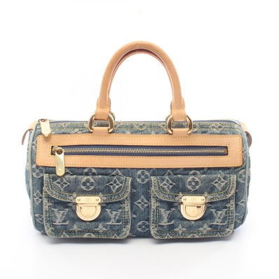 ルイ・ヴィトン LOUIS VUITTON ネオスピーディ ハンドバッグ バッグ デニム レザー モノグラム・デニム レディース ブルー系 M95019 【中古】