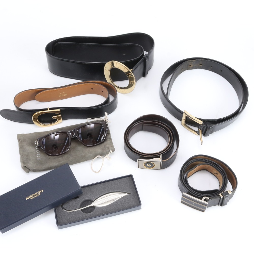 NEIGHBORHOOD Leather Wide Belt 