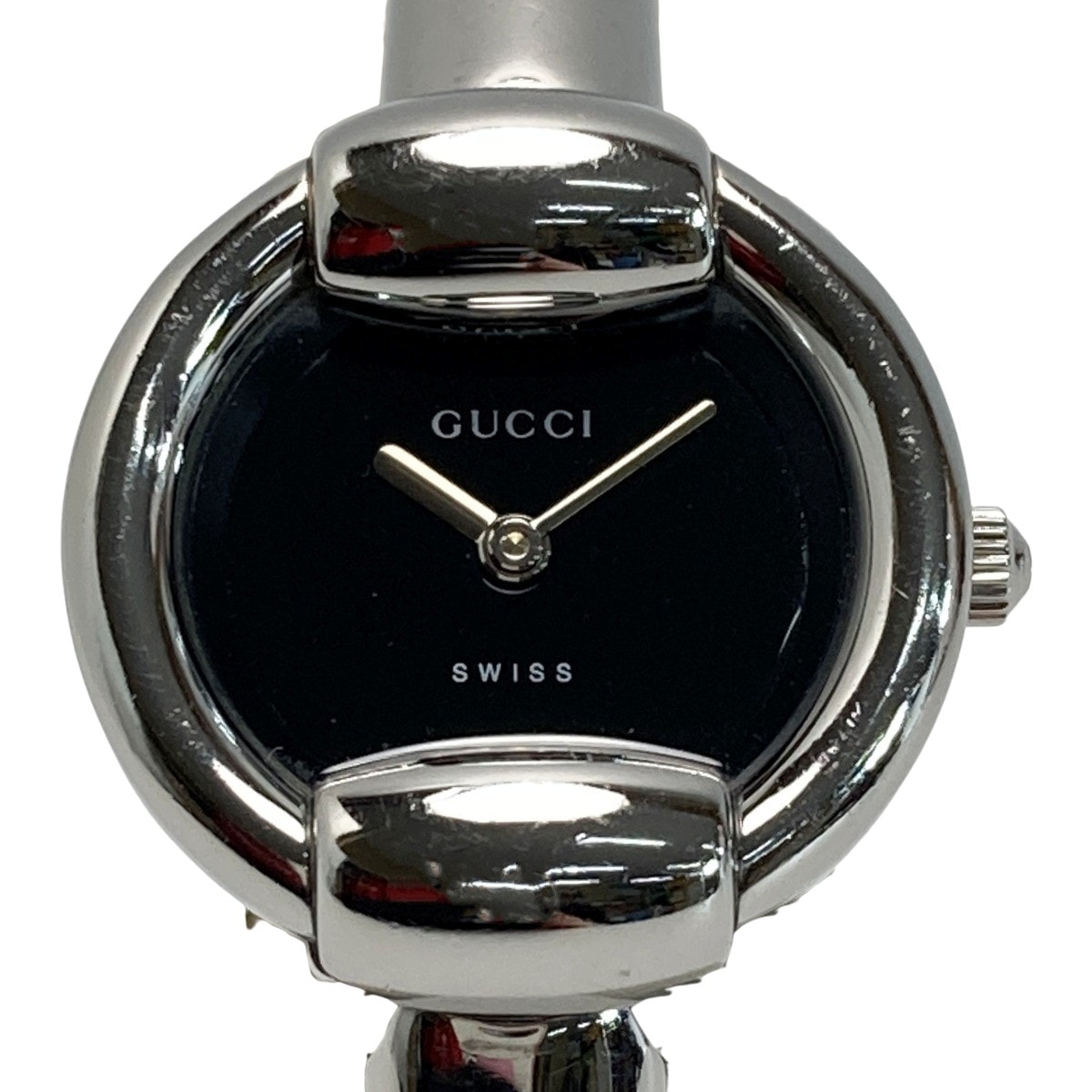 GUCCI グッチ バングルウォッチ 1400L ブラック クォーツ レディース 腕時計