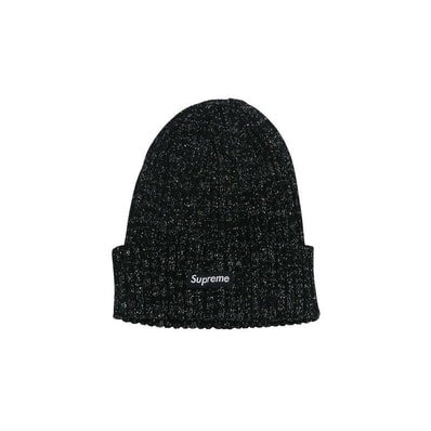 Supreme Overdyed Beanie "Metallic Black" (25SS)