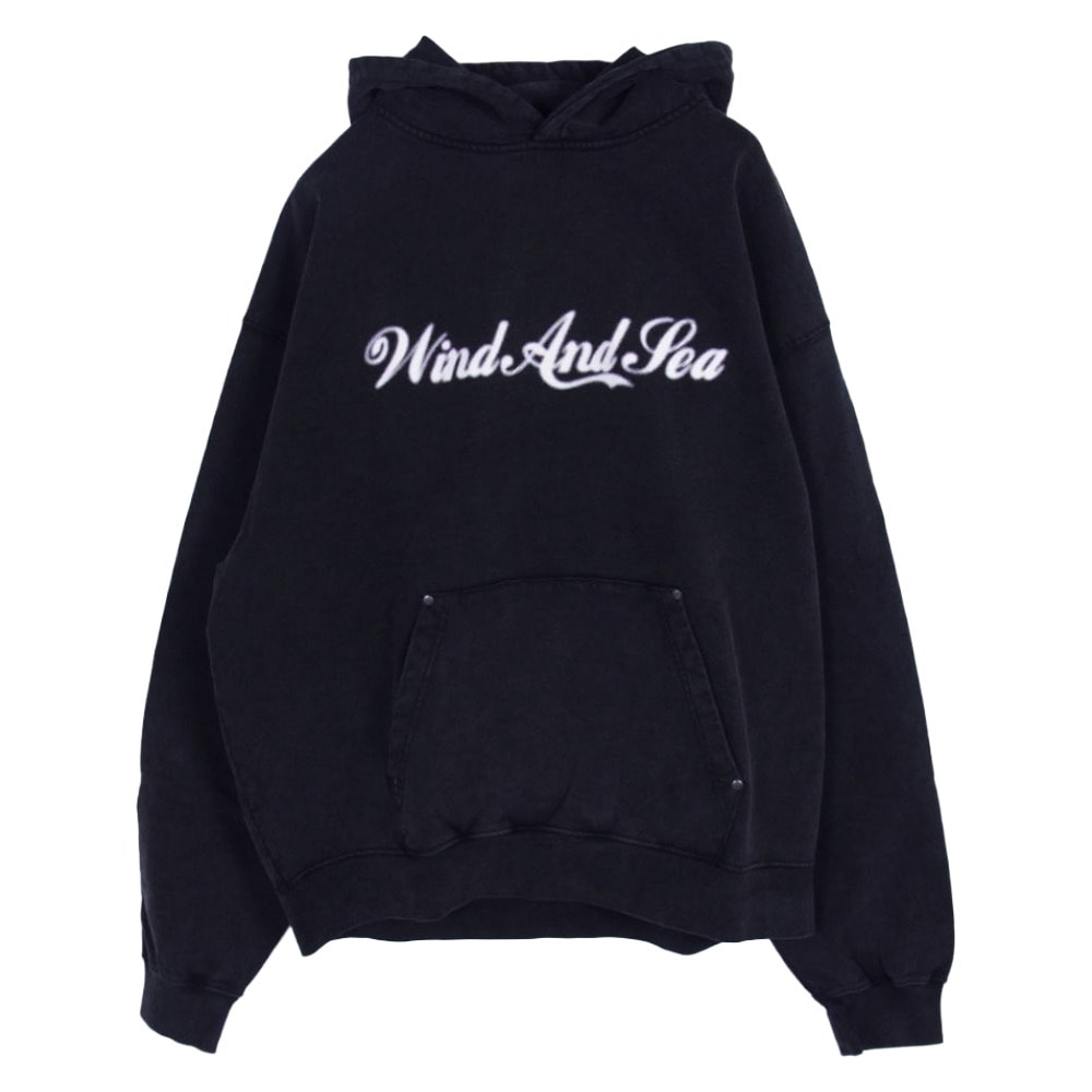 WIND AND SEA ウィンダンシー パーカー WDS-O-CLCS-Q3-CS-05 Hooded Sweatshirt ロゴプリント フーデッド スウェットシャツ フーディー パーカー ダークグレー系 XL【極上美品】【中古】