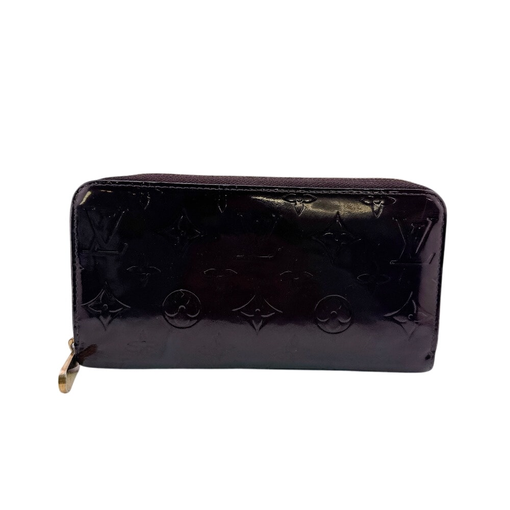 ルイヴィトン LOUIS VUITTON 長財布 モノグラム・ヴェルニ ジッピーウォレット ラウンドファスナー M93522 アマラント