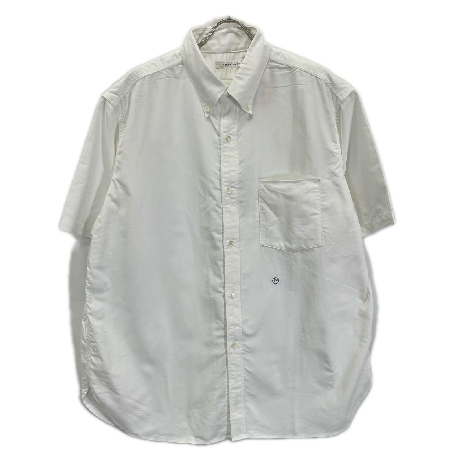 ナナミカ SUGS404 ホワイト Button Down Wind S/S Shirt L