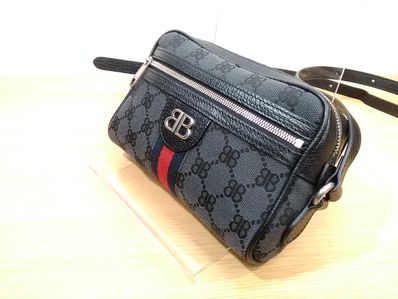 GUCCI x BALENCIAGA The Hacker Camera Bag Canvas Jacquard "Black"