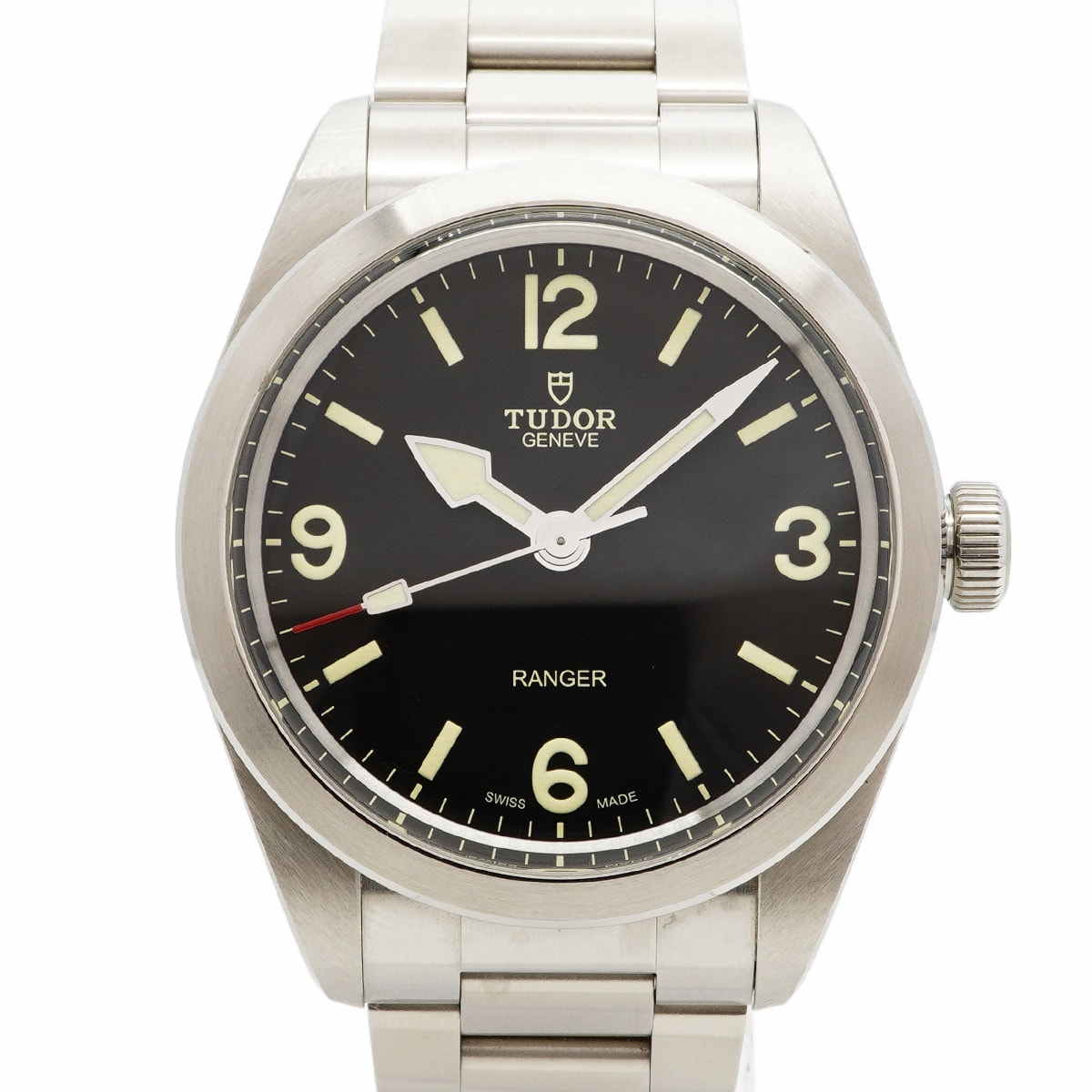 ★SALE【6wdc0240】チュードル レンジャー 79950 黒文字盤【中古】腕時計 メンズ