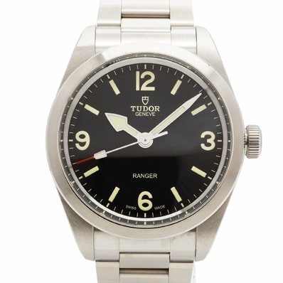 ★SALE【6wdc0240】チュードル レンジャー 79950 黒文字盤【中古】腕時計 メンズ
